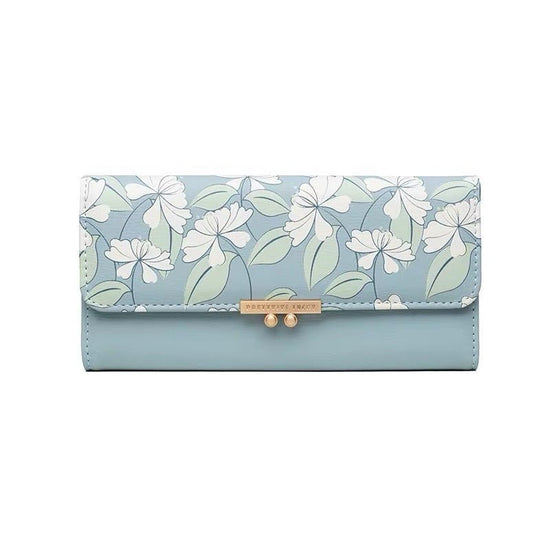 Women's Fashionable Zipper Buckle Wallet $27.49 Dana Fashion Color: Blue Women's Bags Product information: Applicable gender: female Material: PU leather Number of money clips: 20% off Cover opening mode: magnetic buckle Bag shape: horizontal square Suita