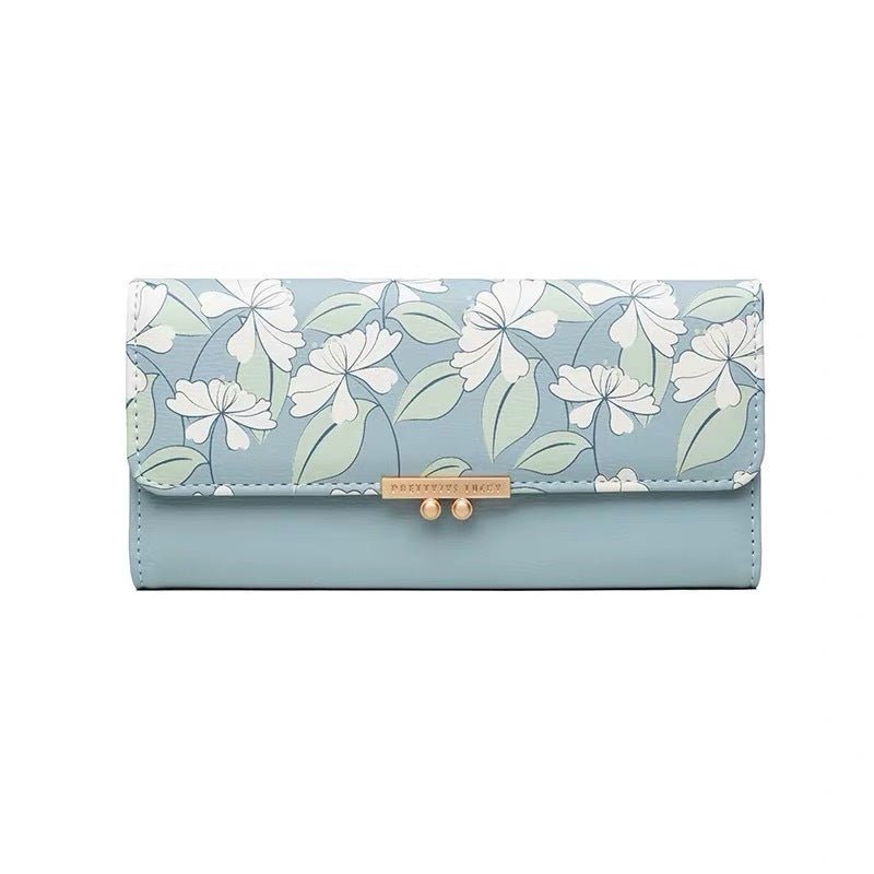 Women's Fashionable Zipper Buckle Wallet $27.49 Dana Fashion Color: Blue Women's Bags Product information: Applicable gender: female Material: PU leather Number of money clips: 20% off Cover opening mode: magnetic buckle Bag shape: horizontal square Suita