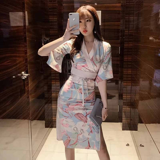 Women's French Retro Kimono Color Improved Hanfu DressDana FashionDana Fashion{{ product_title Women's clothing }} - Dana Fashion
