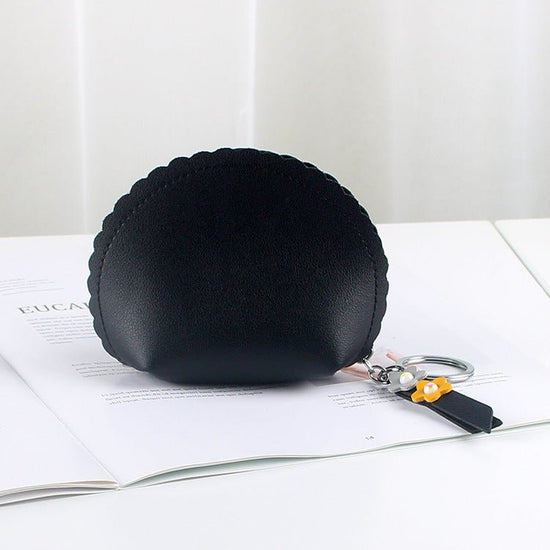 Women's Hand Holding Fan Small And Simple Coin Key Case One-piece Zipper Waterproof Coin Purse $10.75 Dana Fashion Color: Black Women's Bags Product information: Pattern: Flowers Lining texture: synthetic leather Applicable scenarios: Daily matching Color