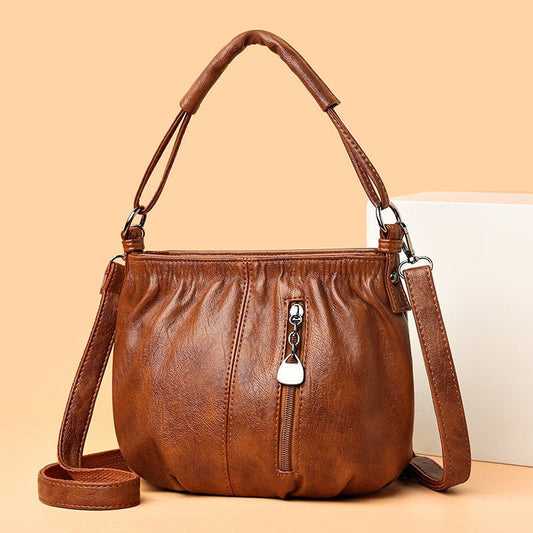 Women's Handbag Vintage Shoulder Large-capacity Crossbody Bag $29.00 Dana Fashion Color: Black Women's Bags Product information: Lining texture: polyester cotton Color: black, light brown, wine red, colorful Hardness: soft Material: PU Suitcase shape: buc