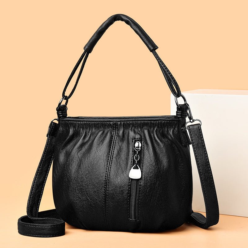 Women's Handbag Vintage Shoulder Large-capacity Crossbody Bag $29.00 Dana Fashion Color: Black Women's Bags Product information: Lining texture: polyester cotton Color: black, light brown, wine red, colorful Hardness: soft Material: PU Suitcase shape: buc