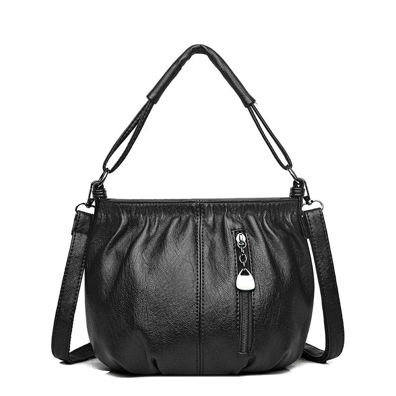 Women's Handbag Vintage Shoulder Large-capacity Crossbody Bag $29.00 Dana Fashion Color: Black Women's Bags Product information: Lining texture: polyester cotton Color: black, light brown, wine red, colorful Hardness: soft Material: PU Suitcase shape: buc
