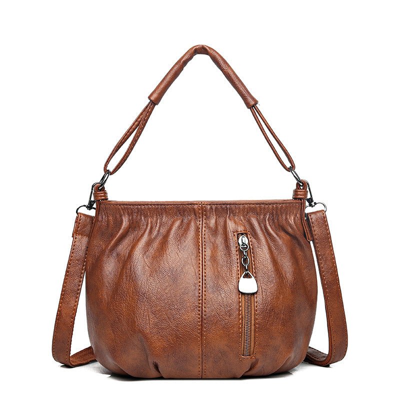 Women's Handbag Vintage Shoulder Large-capacity Crossbody Bag $29.00 Dana Fashion Color: Black Women's Bags Product information: Lining texture: polyester cotton Color: black, light brown, wine red, colorful Hardness: soft Material: PU Suitcase shape: buc