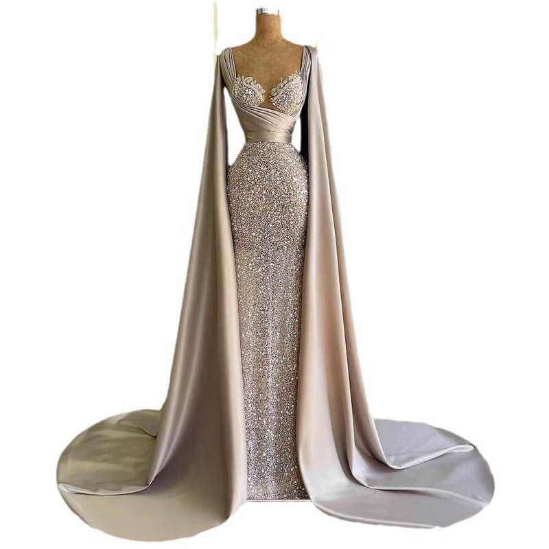 Women's High-end Dress With A Sense Of Design $289.00 Dana Fashion Color: Picture Color Size: 10 Yards Women's clothing Product information: Fabric name: Polyester Fiber Applicable scenario: Wedding Color: Picture color Size: 2 yards, 4 yards, 6 yards, 8
