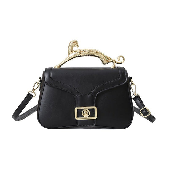 Women's High-grade Fashion All-match Shoulder Messenger Bag $45.00 Dana Fashion Color: Black Women's Bags Product information: Lining texture: Polyester Applicable scenario: Daily matching Color: gold, blue, black, white, orange, khaki, green, silver Oute