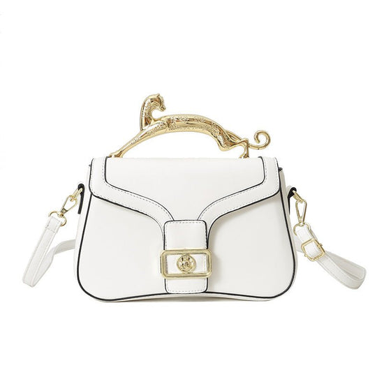 Women's High-grade Fashion All-match Shoulder Messenger Bag $45.00 Dana Fashion Color: White Women's Bags Product information: Lining texture: Polyester Applicable scenario: Daily matching Color: gold, blue, black, white, orange, khaki, green, silver Oute