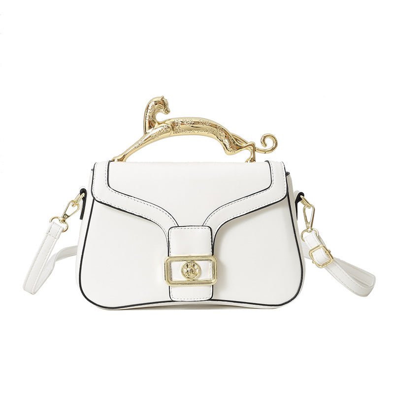 Women's High-grade Fashion All-match Shoulder Messenger Bag $45.00 Dana Fashion Color: White Women's Bags Product information: Lining texture: Polyester Applicable scenario: Daily matching Color: gold, blue, black, white, orange, khaki, green, silver Oute