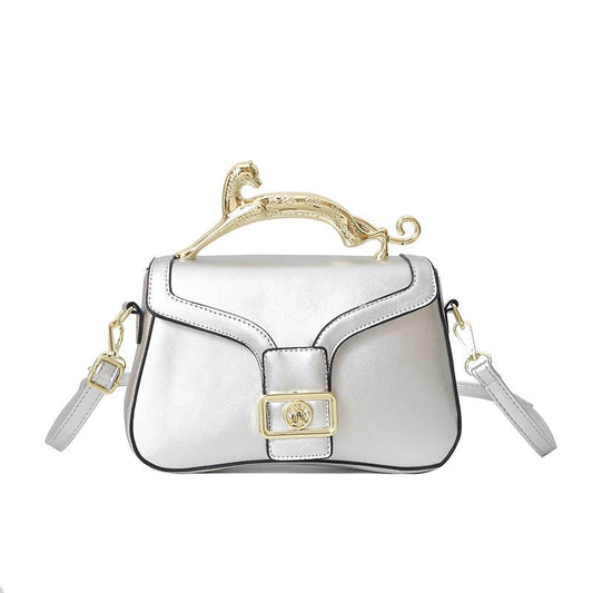 Women's High-grade Fashion All-match Shoulder Messenger Bag $45.00 Dana Fashion Color: Black Women's Bags Product information: Lining texture: Polyester Applicable scenario: Daily matching Color: gold, blue, black, white, orange, khaki, green, silver Oute