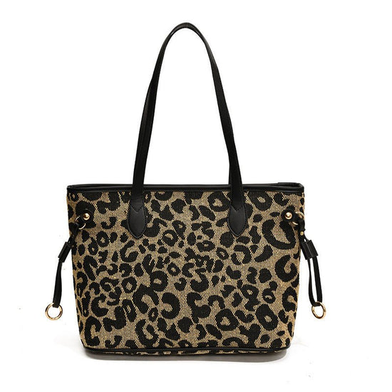 Women's High-grade Leopard Print Large Capacity Totes $35.50 Dana Fashion Color: Black Women's Bags Product information: Lining texture: Polyester Applicable scenarios: Daily matching Color: Black, Brown Outer bag type: None Hardness: medium and soft Mate