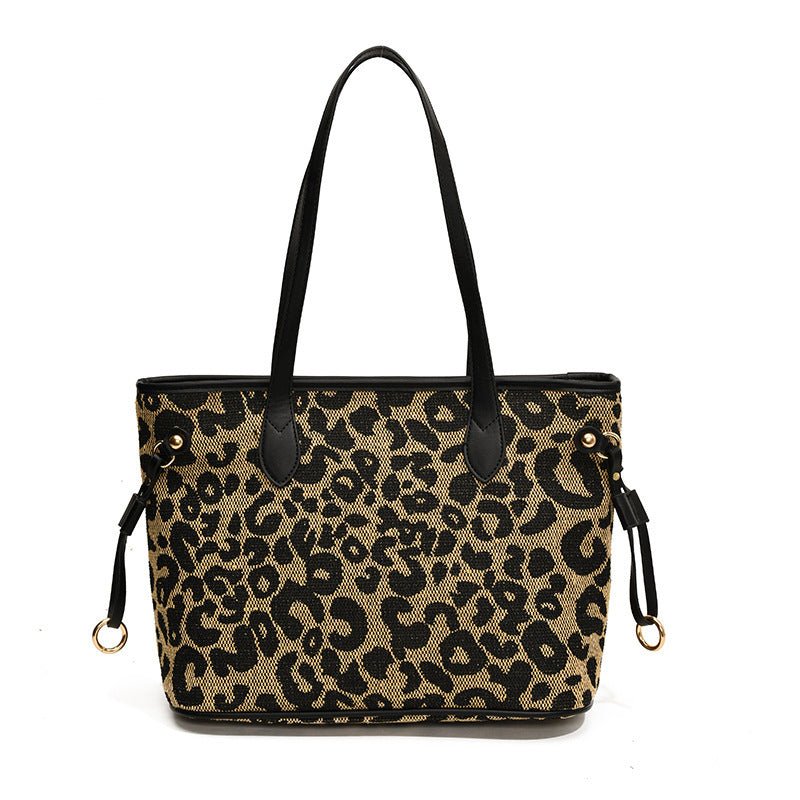Women's High-grade Leopard Print Large Capacity Totes $35.50 Dana Fashion Color: Black Women's Bags Product information: Lining texture: Polyester Applicable scenarios: Daily matching Color: Black, Brown Outer bag type: None Hardness: medium and soft Mate