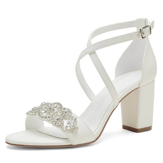 Women's High Heel White Classic Chunky Heel Shoes $85.50 Dana Fashion Color: Ivory White Size: 36 Women's shoes Product information: Lining material: Microfiber Scaffold shape: round head Color: white, ivory white Shoe top material: PU Size: 36,37,38,39,4