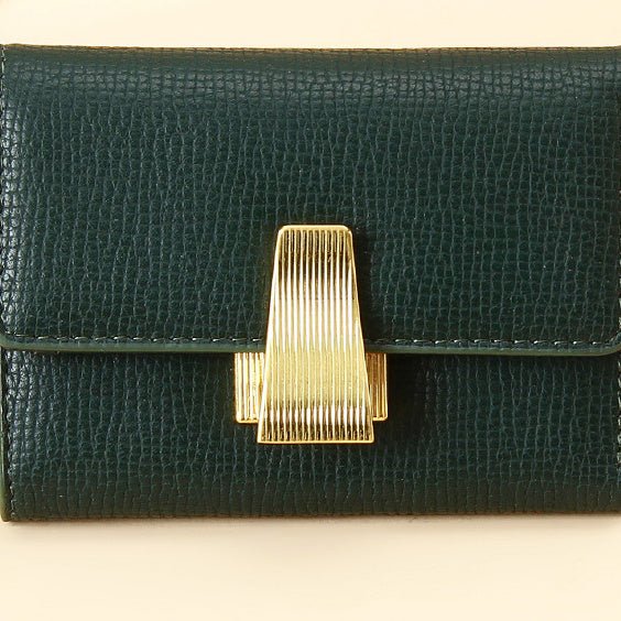 Women's High Sense Niche 70 Off Short Style Multiple Card Slots Multi-functional Leather Wallet $35.00 Dana Fashion Color: Dark Green Women's Bags Product information: Lining texture: without lining Color: yellow, pink, orange, dark green, black, beige Im
