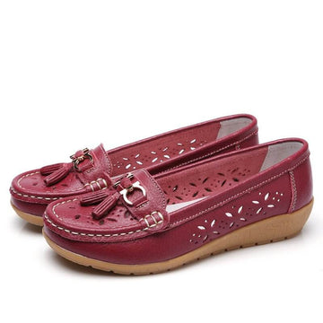 Wine Red Hollow Out