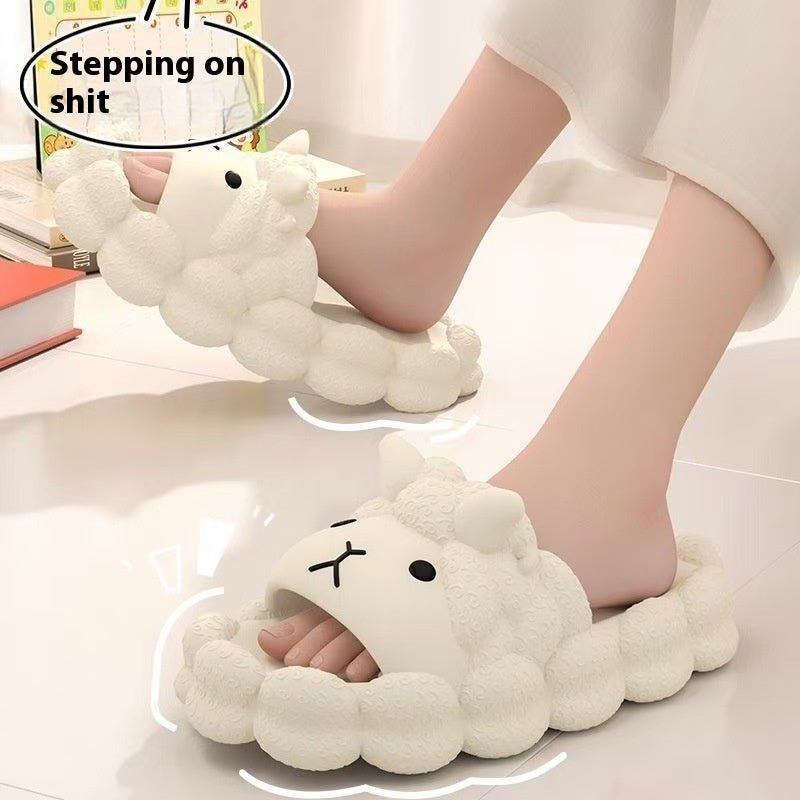 Women's Home Soft Thick Bottom Non-slip Slippers $25.99 Dana Fashion Color: Black Size: 36to37 Women's shoes Product information: Lining material: pvc Toe holder shape: round head Color: pink, white, black Shoe Upper material: PVC Size: 36-37,38-39,40-41