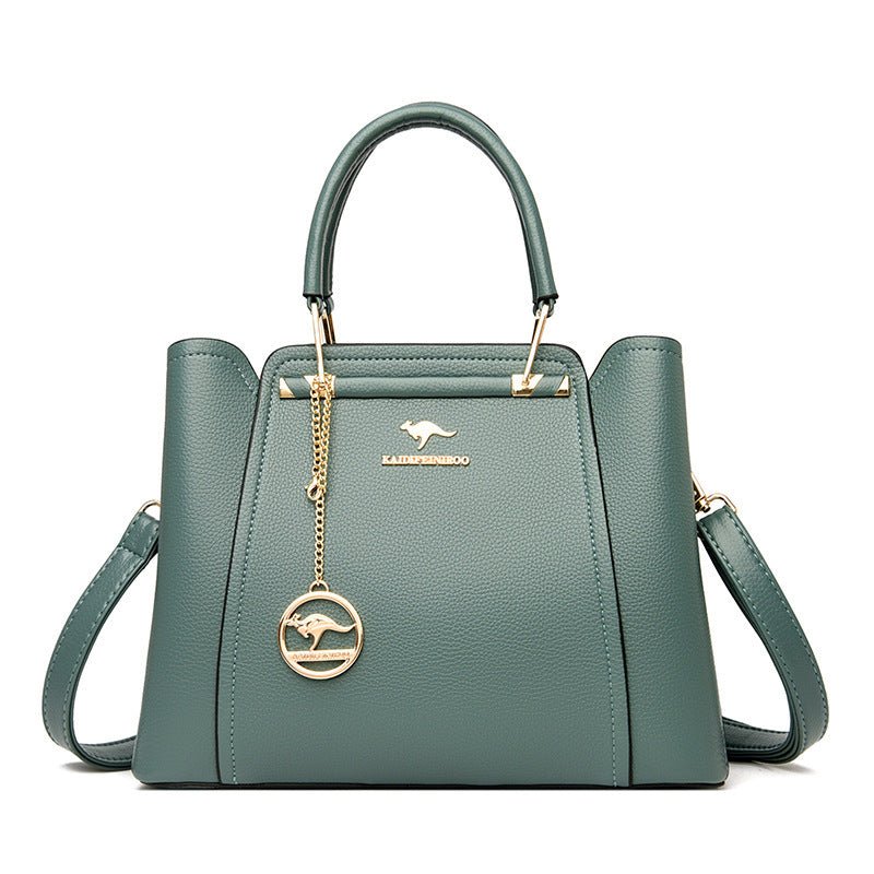 Women's Large-capacity Simple Casual Handbag $81.90 Dana Fashion Color: Blue Women's Bags Product information: Lining texture: Polyester Outer bag type: Sandwich pocket Color: wine red, purple, khaki, green, blue Hardness: soft Material: PU Suitcase shape