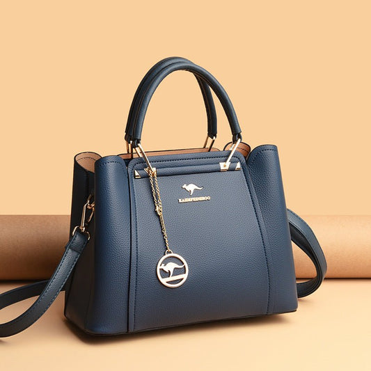 Women's Large-capacity Simple Casual Handbag $81.90 Dana Fashion Color: Blue Women's Bags Product information: Lining texture: Polyester Outer bag type: Sandwich pocket Color: wine red, purple, khaki, green, blue Hardness: soft Material: PU Suitcase shape