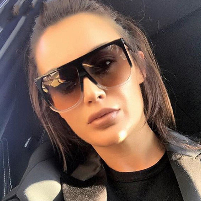 Women's large frame sunglasses $20.00 Dana Fashion Color: Black frame Women's Accessories Glasses structure: frame Lens material: PC Style: Vintage Frame material: PC Style: Universal Visible light perspective rate: 99 (%) Applicable object: Unisex Applic