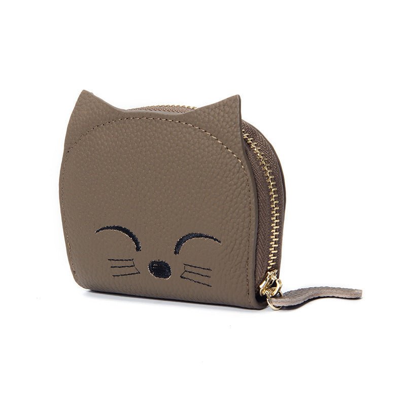 Women's Leather Card Holder Sweet Cartoon Pendant $25.60 Dana Fashion Color: Black Women's Bags Product information: Color: mint green, elephant gray, pink, black, yellow, rose red, purple, brown Applicable Gender: Female Function: Storage Material: genui