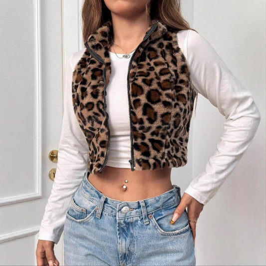 Women's Leopard Vest Fashion Cool TopDana FashionDana Fashion{{ product_title Women's clothing }} - Dana Fashion