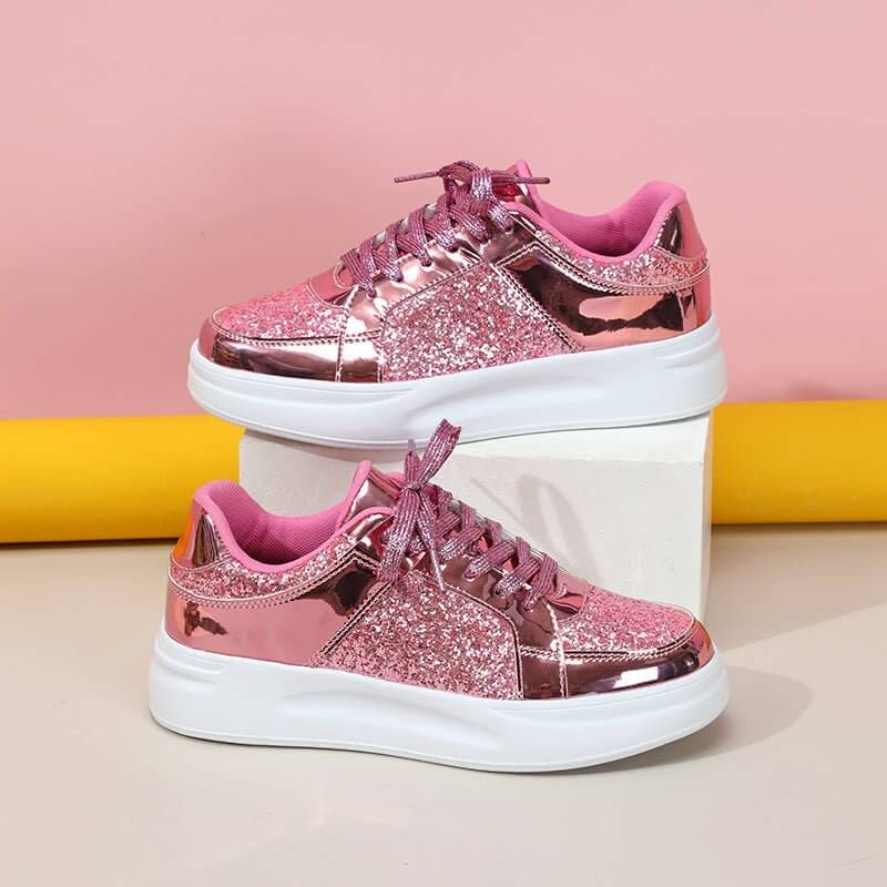 Women's Lightweight Outdoor Flat Shoes $46.50 Dana Fashion Color: Pink size: 35 Women's shoes Product information: Pattern: solid color Color: shiny silver, pink, gold, black, rose gold Size: 35, 36, 37, 38, 39, 40, 41, 42, 43, 44, 45 Shoe Upper material: