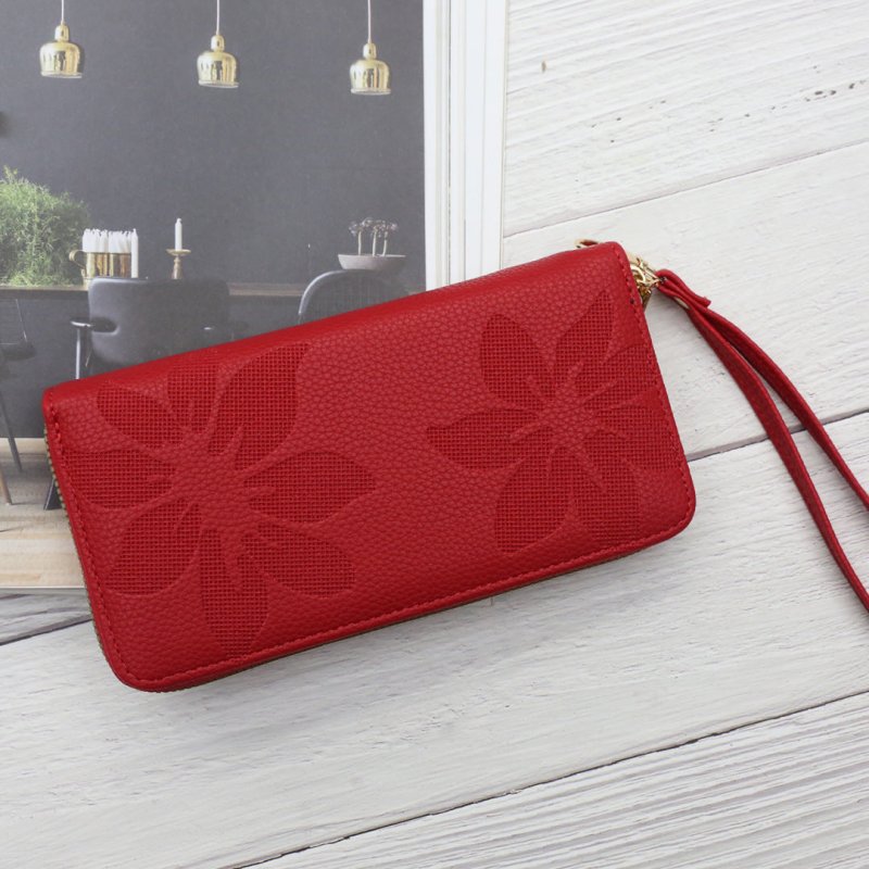 Women's Long Wallet Versatile Large Capacity $16.26 Dana Fashion Color: Bright Red Women's Bags Product information: Lining texture: Polyester Color: Black C079-131, red C079-131, rose C079-131, coffee C079-131, Highland C079-131, dark purple C079-131, Br