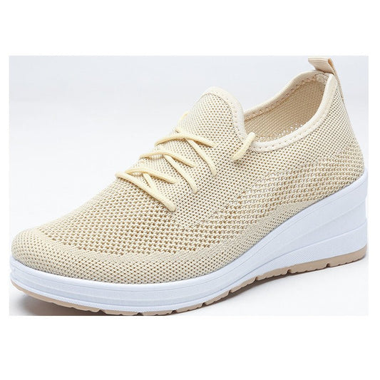Women's Mesh Breathable Casual Platform Wedge Heels $29.99 Dana Fashion Color: MMK1 Black Size: 36 Women's shoes Product information: Color: MM-K1 black, MM-K1 cards Upper height: low top Heel height: mid heel (3-5CM) Heel shape: wedge Size: 36, 37, 38, 3