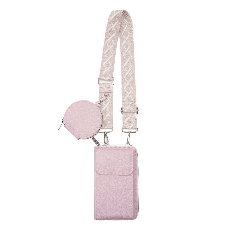 Women's Messenger Bag One Shoulder Phone Bag $30.02 Dana Fashion Color: Pink Women's Bags Product information: Applicable Gender: Female Lining texture: pu Color: Black coin purse, red coin purse, pink coin purse, Green coin purse, blue coin purse, yellow