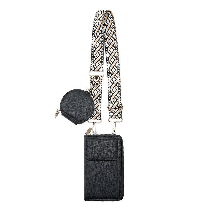 Women's Messenger Bag One Shoulder Phone Bag $30.02 Dana Fashion Color: Black Women's Bags Product information: Applicable Gender: Female Lining texture: pu Color: Black coin purse, red coin purse, pink coin purse, Green coin purse, blue coin purse, yello