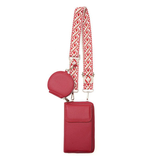 Women's Messenger Bag One Shoulder Phone Bag $30.02 Dana Fashion Color: Red Women's Bags Product information: Applicable Gender: Female Lining texture: pu Color: Black coin purse, red coin purse, pink coin purse, Green coin purse, blue coin purse, yellow