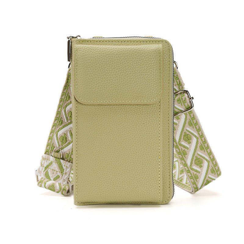 Women's Messenger Bag One Shoulder Phone Bag $25.19 Dana Fashion Color: Green Mobile Phone Bag Women's Bags Product information: Applicable Gender: Female Lining texture: pu Color: Black coin purse, red coin purse, pink coin purse, Green coin purse, blue