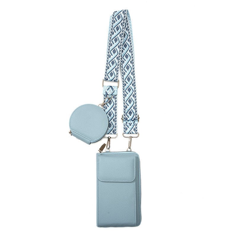 Women's Messenger Bag One Shoulder Phone Bag $30.02 Dana Fashion Color: Blue Women's Bags Product information: Applicable Gender: Female Lining texture: pu Color: Black coin purse, red coin purse, pink coin purse, Green coin purse, blue coin purse, yellow