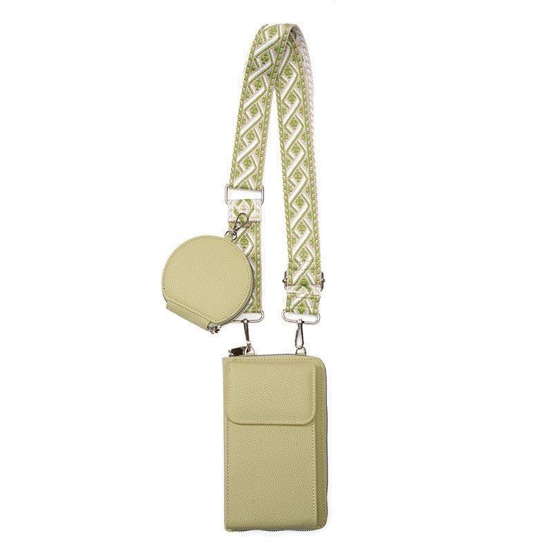Women's Messenger Bag One Shoulder Phone Bag $30.02 Dana Fashion Color: Green Women's Bags Product information: Applicable Gender: Female Lining texture: pu Color: Black coin purse, red coin purse, pink coin purse, Green coin purse, blue coin purse, yello