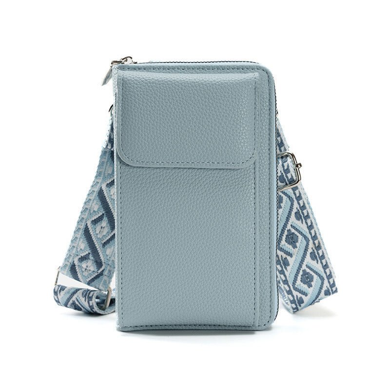 Women's Messenger Bag One Shoulder Phone Bag $25.19 Dana Fashion Color: Blue Mobile Phone Bag Women's Bags Product information: Applicable Gender: Female Lining texture: pu Color: Black coin purse, red coin purse, pink coin purse, Green coin purse, blue c