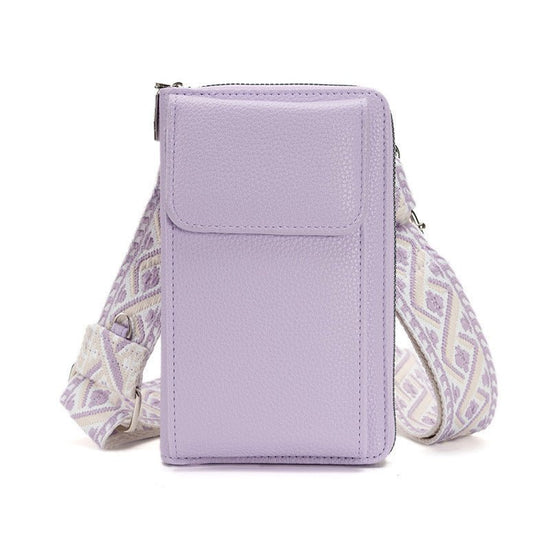 Women's Messenger Bag One Shoulder Phone Bag $25.19 Dana Fashion Color: Purple Mobile Phone Bag Women's Bags Product information: Applicable Gender: Female Lining texture: pu Color: Black coin purse, red coin purse, pink coin purse, Green coin purse, blue