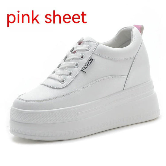 Women's Muffin Breathable Height Increasing Insole Shoes $85.50 Dana Fashion Color: Pink Pumps size: 34 Women's shoes Product information: Applicable sports: Universal Toe holder shape: Round head Color: Pink net, white net, color net, pink pumps, white t