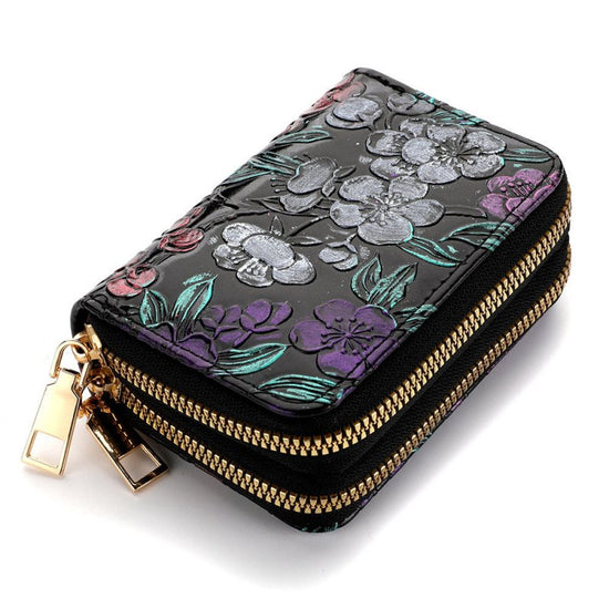 Women's Multiple Card Slots Hand-painted Wallet Double Layer $18.43 Dana Fashion Color: Small Flower Women's Bags Product information: Pattern: Flowers Lining texture: Polyester Color: Rose, Dragonfly, Magnolia, small flower Function: waterproof, ultra-li