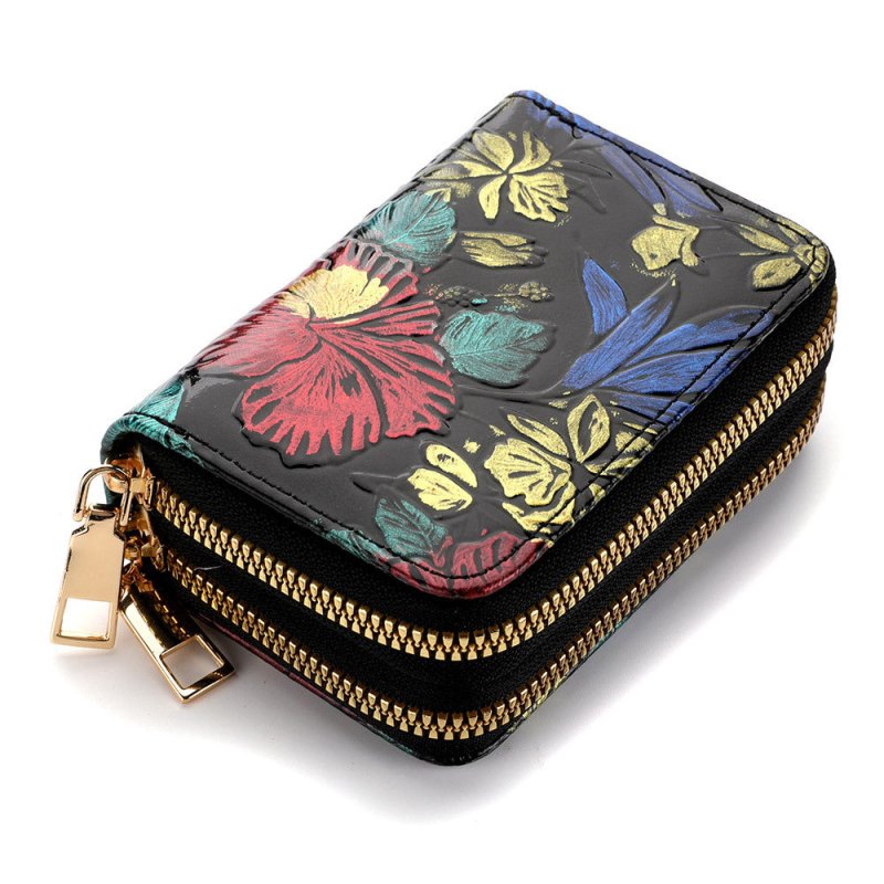 Women's Multiple Card Slots Hand-painted Wallet Double Layer $18.43 Dana Fashion Color: Magnolia Women's Bags Product information: Pattern: Flowers Lining texture: Polyester Color: Rose, Dragonfly, Magnolia, small flower Function: waterproof, ultra-light,