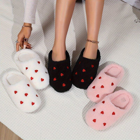 Women's Non-slip Thick-soled Heart Toe Cap Fluffy Slippers $24.90 Dana Fashion Color: Black Size: 36to37 Women's shoes Product information: Color: white, pink, black, khaki Shoe Upper material: Plush Size: 36-37 (smaller size),38-39 (smaller size),40-41 (