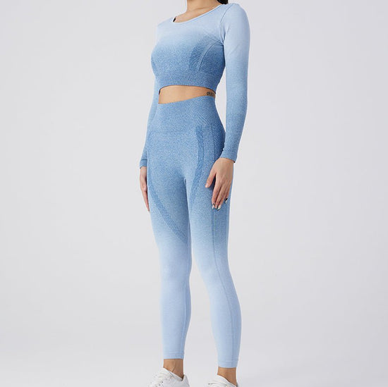 Women's Nylon Yoga Pants Set $199.00 Dana Fashion Color: Blue Size: L Women's clothing Product information: Material: AB yarn Size Information: Dimensions: S,M,L,XL Note: 1. Asian sizes are 1 to 2 sizes smaller than European and American people. Choose th