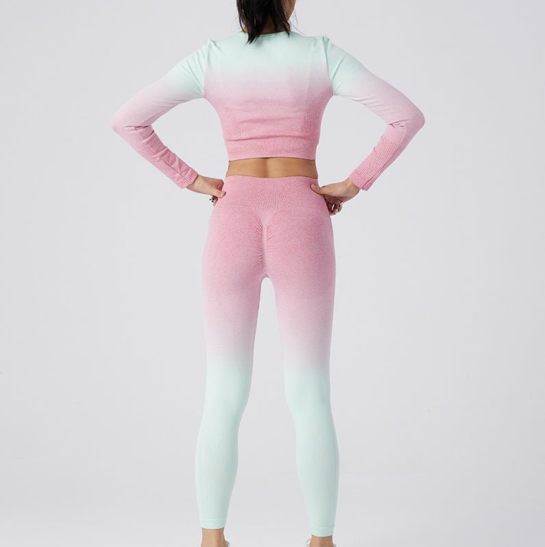 Women's Nylon Yoga Pants Set $199.00 Dana Fashion Color: Pink Size: L Women's clothing Product information: Material: AB yarn Size Information: Dimensions: S,M,L,XL Note: 1. Asian sizes are 1 to 2 sizes smaller than European and American people. Choose th