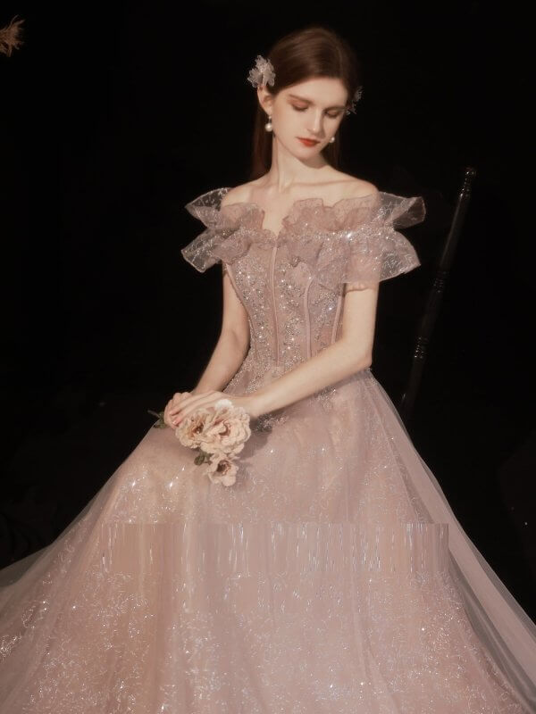 Women's Off Shoulder Dinner Dress $419.00 Dana Fashion Color: Pink Size: L Women's clothing Product information: Size: XS, S, M, L Fabric: Skin friendly fabric Style: Korean version Popular element: straps Color classification: Pink Dingzhu: crystal tube