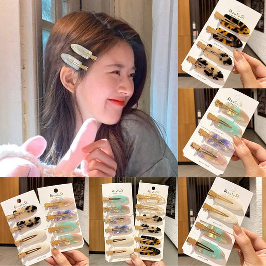 Women's Paper Bangs Broken Hair Acetate Seamless Barrettes $11.33 Dana Fashion Color: Mermaid 4 Pieces Women's Accessories Product information: Processing Technology: manual Applicable population: Female Material: acetic acid Style: fashion OL Packing lis
