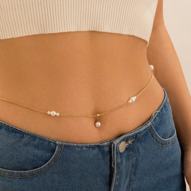 Women's Personalized Zircon Navel Stud Body Chains $14.00 Dana Fashion Color: 01 Gold Women's Accessories Product information: Color: 01 Gold, 02 White k,03 Gold, 04 White k,05 gold Size: 125cm Applicable Gender: Female Material: Metal Popular elements: T