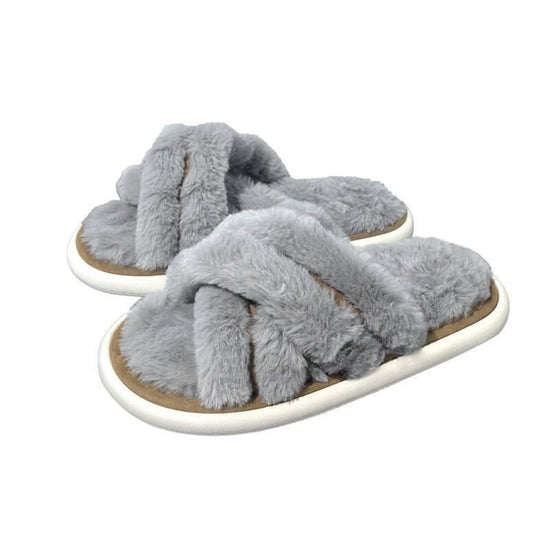 Women's Poop Resistant Dirt Resistant Non Slip Cotton Slippers $49.50 Dana Fashion Color: 6884 Graphite Gray Size: 36to37 Women's shoes Product information: Pattern: solid color Inner material: artificial wool Color: Cherry blossom powder, corn yellow, te
