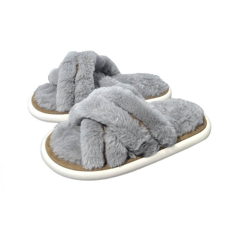 Women's Poop Resistant Dirt Resistant Non Slip Cotton Slippers $49.50 Dana Fashion Color: 6884 Graphite Gray Size: 36to37 Women's shoes Product information: Pattern: solid color Inner material: artificial wool Color: Cherry blossom powder, corn yellow, te