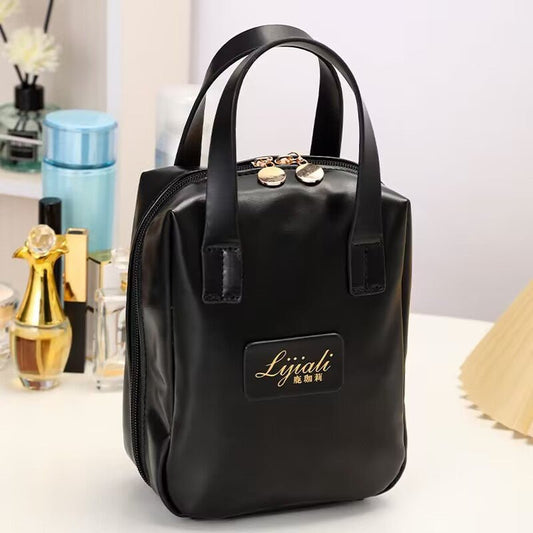 Women's Portable Storage Cosmetic Bag $20.17 Dana Fashion Color: Black Women's Bags Product information: Pattern: solid color Lining texture: Polyester Applicable scenarios: daily matching Color: white, pink, dark brown, black Applicable Gender: Female Fu