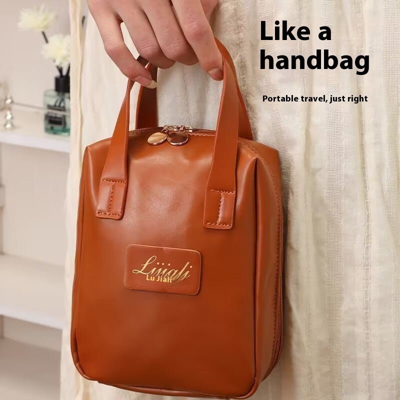 Women's Portable Storage Cosmetic Bag $20.17 Dana Fashion Color: Black Women's Bags Product information: Pattern: solid color Lining texture: Polyester Applicable scenarios: daily matching Color: white, pink, dark brown, black Applicable Gender: Female Fu