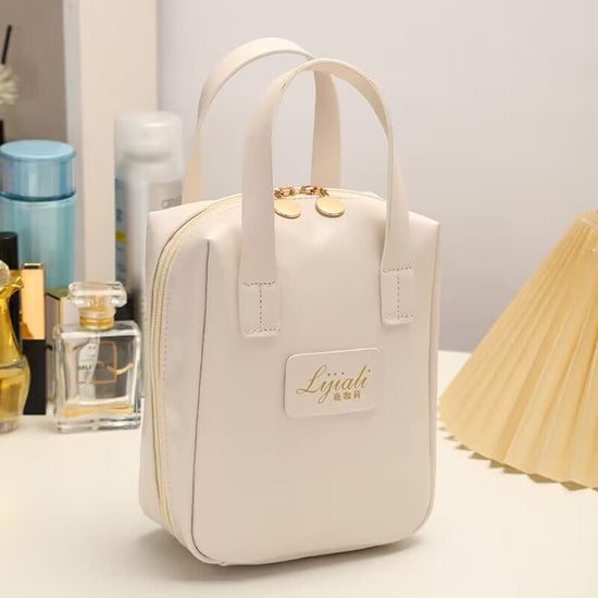 Women's Portable Storage Cosmetic Bag $20.17 Dana Fashion Color: White Women's Bags Product information: Pattern: solid color Lining texture: Polyester Applicable scenarios: daily matching Color: white, pink, dark brown, black Applicable Gender: Female Fu