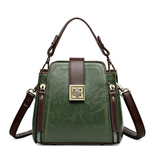 Women's Retro Easy Matching Soft Leather Textured Handbag Shoulder Crossbody $49.50 Dana Fashion Color: Black Women's Bags Product information: Color: brown, green, black, red Outer bag type: Sandwich pocket Material: PU Bag internal structure: mobile pho